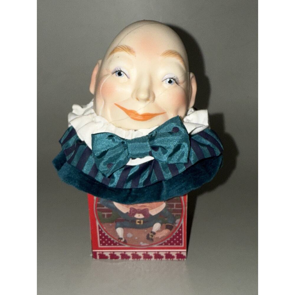 RARE Miniature Enesco Humpty Dumpty In-A-box Kitschy Vintage Read!